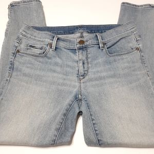 Loft Modern Skinny Ankle Zippered Jeans